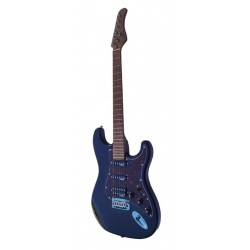 Guitarra Electrica Egmond GSW-833BB Tipo Strato Color Negro Translucido