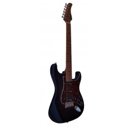 Guitarra Electrica Egmond GSW-833BB Tipo Strato Color Negro Translucido