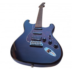 Guitarra Electrica Egmond GSW-833BB Tipo Strato Color Negro Translucido