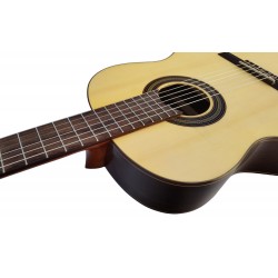 Vicente Tatay C320.593N Guitarra Flamenca Negra de Palo Santo y Tapa Maciza