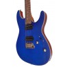 Guitarra Electrica Egmond GSX-880B Tipo Superstrat de arce rizado Color Azul