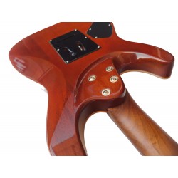 Guitarra Electrica Egmond GSX-880B Tipo Superstrat de arce rizado Color Azul