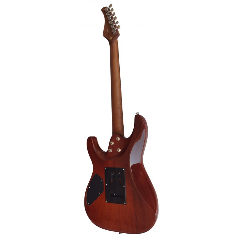 Guitarra Electrica Egmond GSX-880G Tipo Superstrat de arce rizado Color Verde