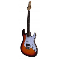 Guitarra Electrica Egmond ST-380FSB Tipo Strato de Arce Rizado Color Sunburst