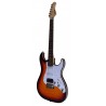 Guitarra Electrica Egmond ST-380FSB Tipo Strato de Arce Rizado Color Sunburst