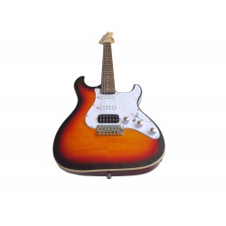 Guitarra Electrica Egmond ST-380FSB Tipo Strato de Arce Rizado Color Sunburst