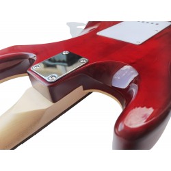 Guitarra Electrica Egmond ST-380FSB Tipo Strato de Arce Rizado Color Sunburst