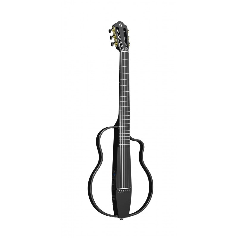 Guitarra Clasica de Viaje Natasha Nylon Black NBSG Traveller Guitar