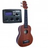 Egmond C380.100EQ Ukelele Concierto de sapeli con binding negro y previo