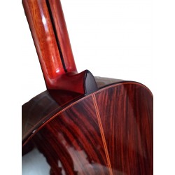 Antonio De Toledo Modelo F17 Negra de Palosanto teñido de rojo ATF-17NRE CUT con Cutaway y Previo Fishman PSY-301