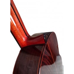 Antonio De Toledo Modelo F17 Negra de Palosanto teñido de rojo ATF-17NRE CUT con Cutaway y Previo Fishman PSY-301