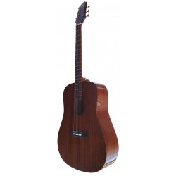 Egmond Guitarra Acustica EG-105 Toda Maciza de Caoba y acabado Brillo