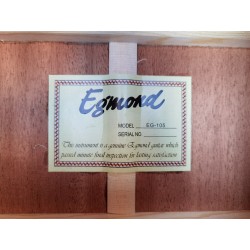 Egmond Guitarra Acustica EG-105 Toda Maciza de Caoba y acabado Brillo