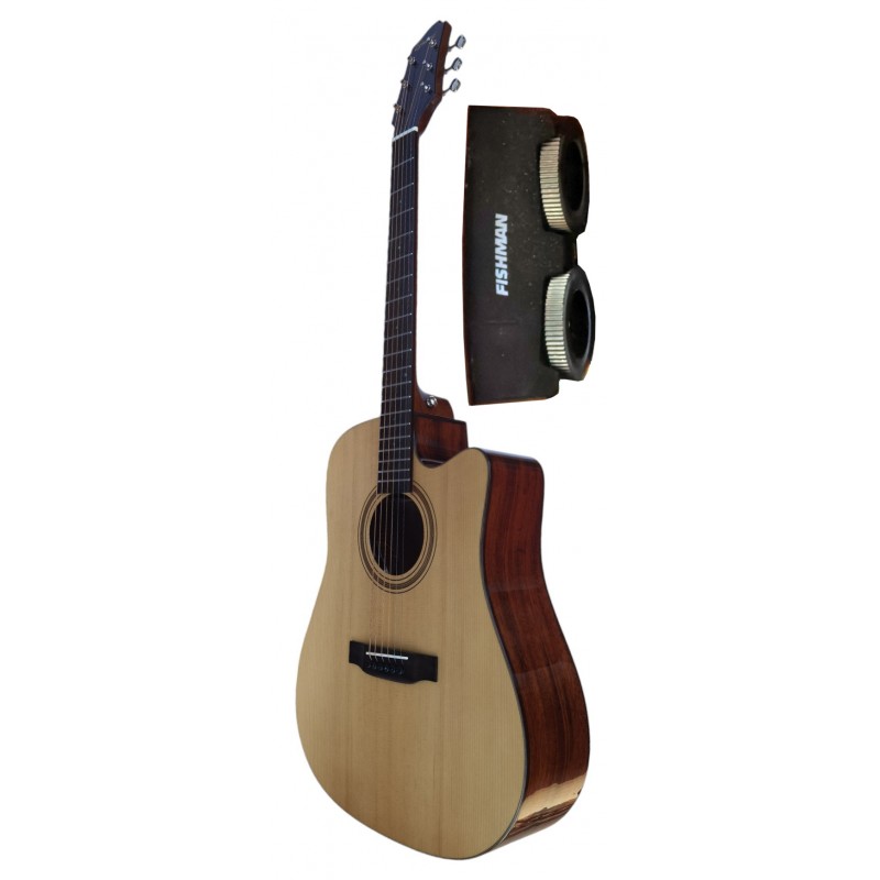 Egmond Guitarra Acustica EG-107EQ Toda Maciza