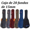 CIBELES Caja de Fundas  CADETE C100.015CC-3/4 TIRO 580mm Y 615mm Fundas Clasica 15mm Colores CAJA DE 20 FUNDAS