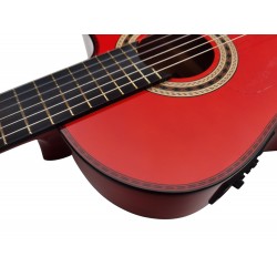 Antonio De Toledo Serie Legado Modelo AATF-17BRE CUT Blanca de Cipres teñido de rojo con Cutaway y Previo Fishman PSY-301