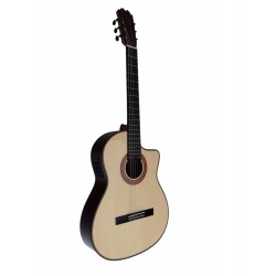Antonio De Toledo Modelo F17 EQ Negra de Palo Santo con EQ fishman Con Cutaway ATF-17NE CUT