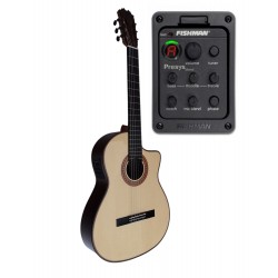 Antonio De Toledo Modelo F17 EQ Negra de Palo Santo con EQ fishman Con Cutaway ATF-17NE CUT