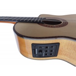 Antonio De Toledo Modelo F17 EQ Blanca de Cipres con EQ fishman Con Cutaway ATF-17BE CUT