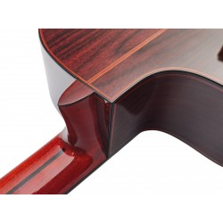 Antonio De Toledo Serie Legado Modelo AATF-17NRE CUT Negra de Palosanto teñido de rojo - Con Cutaway y Previo Fishman PSY-301