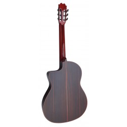 Antonio De Toledo Serie Legado Modelo AATF-17NRE CUT Negra de Palosanto teñido de rojo - Con Cutaway y Previo Fishman PSY-301