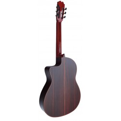 Antonio De Toledo Serie Legado Modelo AATF-17NRE CUT Negra de Palosanto teñido de rojo - Con Cutaway y Previo Fishman PSY-301