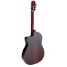 Antonio De Toledo Serie Legado Modelo AATF-17NRE CUT Negra de Palosanto teñido de rojo - Con Cutaway y Previo Fishman PSY-301