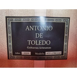 Antonio De Toledo Serie Legado Modelo AATF-17BE CUT Blanca de Cipres con EQ fishman Con Cutaway