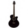 C330.646BK  Guitarra Acustica Mini Jumbo tipo APX  NEGRA