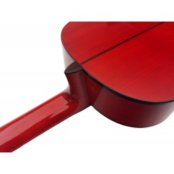 C320.580 Roja Guitarra Flamenca Vicente Tatay Tomas - Fondo de Sicomoro con Tapa de Abeto - Acabado Brillo Teñida de Rojo