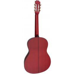 C320.580 Roja Guitarra Flamenca Vicente Tatay Tomas - Fondo de Sicomoro con Tapa de Abeto - Acabado Brillo Teñida de Rojo