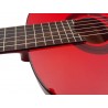 C320.590 Roja Guitarra Flamenca Vicente Tatay - Fondo de Sicomoro con Tapa Maciza de Abeto - Acabado Brillo Teñido de Rojo
