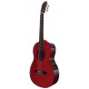 C320.590RS Roja Guitarra Flamenca Vicente Tatay - Fondo de Palosanto con Tapa Maciza de Abeto - Acabado Brillo Teñida de Rojo