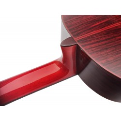 C320.590RS Roja Guitarra Flamenca Vicente Tatay - Fondo de Palosanto con Tapa Maciza de Abeto - Acabado Brillo Teñida de Rojo
