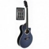 C331.646EQBK Guitarra Electroacustica Baffin Mini Jumbo tipo APX NEGRA Amplificada y previo con Afinador Acabado Brillo