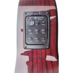 C320.580RS CEQ Roja Guitarra Flamenca Vicente Tatay Tomas - Fondo de Palosanto con Tapa de Abeto - Amplificada con Cutaway