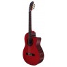 C320.590 RS CEQ Roja Guitarra Flamenca Vicente Tatay - Fondo de Palosanto Tapa Maciza de Abeto - EQ Fishman PSY-301 y Cutaway