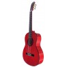 C320.590 Roja Guitarra Flamenca Vicente Tatay - Fondo de Sicomoro con Tapa Maciza de Abeto - Acabado Brillo Teñido de Rojo