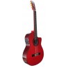 C320.580RS CEQ Roja Guitarra Flamenca Vicente Tatay Tomas - Fondo de Palosanto con Tapa de Abeto - Amplificada con Cutaway