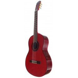 C320.580RS Roja Guitarra Flamenca Vicente Tatay - Fondo de Palosanto con Tapa de Abeto - Acabado Brillo Teñida de Rojo