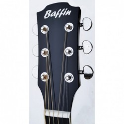 C331.646EQBK Guitarra Electroacustica Baffin Mini Jumbo tipo APX NEGRA Amplificada y previo con Afinador Acabado Brillo
