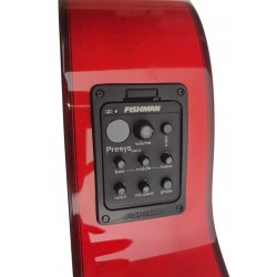 C320.590 CEQ Roja Guitarra Flamenca Vicente Tatay - Fondo de Sicomoro con Tapa Maciza de Abeto - EQ Fishman PSY-301 y Cutaway