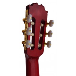 C320.580 CEQ Roja  Guitarra Flamenca Vicente Tatay - Fondo de Sicomoro con Tapa de Abeto - Amplificada con Cutaway