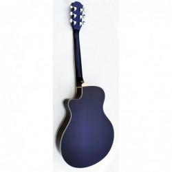 C331.646EQBL Guitarra Electroacustica Baffin Mini Jumbo tipo APX  AZUL Amplificada y previo con Afinador