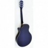 C331.646EQBL Guitarra Electroacustica Baffin Mini Jumbo tipo APX  AZUL Amplificada y previo con Afinador