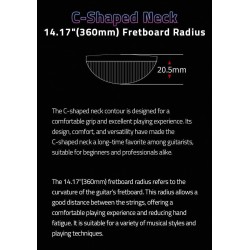 Guitarra Electrica Natasha Nebula con Efectos y Bluetooth