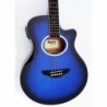 C331.646EQBL Guitarra Electroacustica Baffin Mini Jumbo tipo APX  AZUL Amplificada y previo con Afinador
