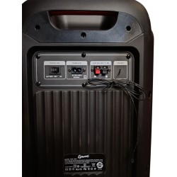 Columna Egmond EA-1035 con Bateria 12 horas y LEDS - 2 Altavoces 10" - Amplificador 400W MAX 100W RMS - 220v y 12v - Bluetooth