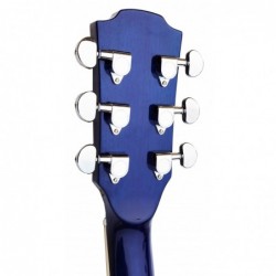 C331.646EQBL Guitarra Electroacustica Baffin Mini Jumbo tipo APX  AZUL Amplificada y previo con Afinador