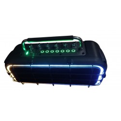 Amplificador Egmond EA-204 con Bateria hasta 16 horas y LEDS - 2 Altavoces de 6.5" - Ampli 480W MAX 120W RMS- Bluetooth